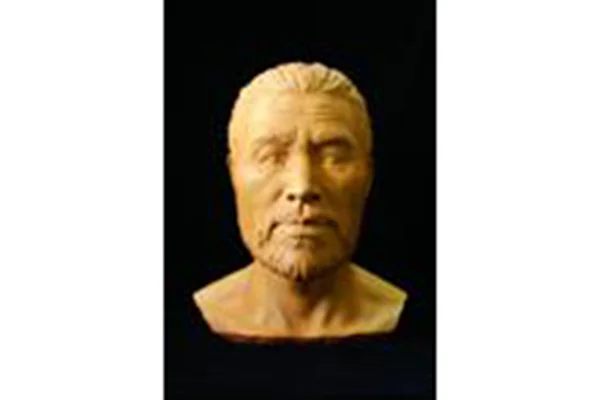 2.縄文人男性復元胸像（馬場悠男監修）