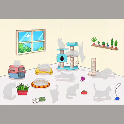 ⑧シュレーディンガーの猫-体験展示イメージ