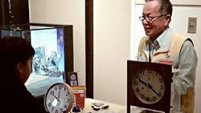 かはくのモノ語りワゴンの様子