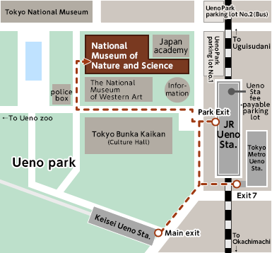 Ueno Park Map