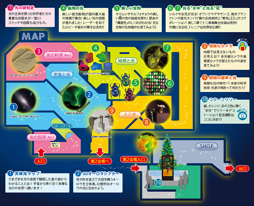 ヒカリ展 会場マップ